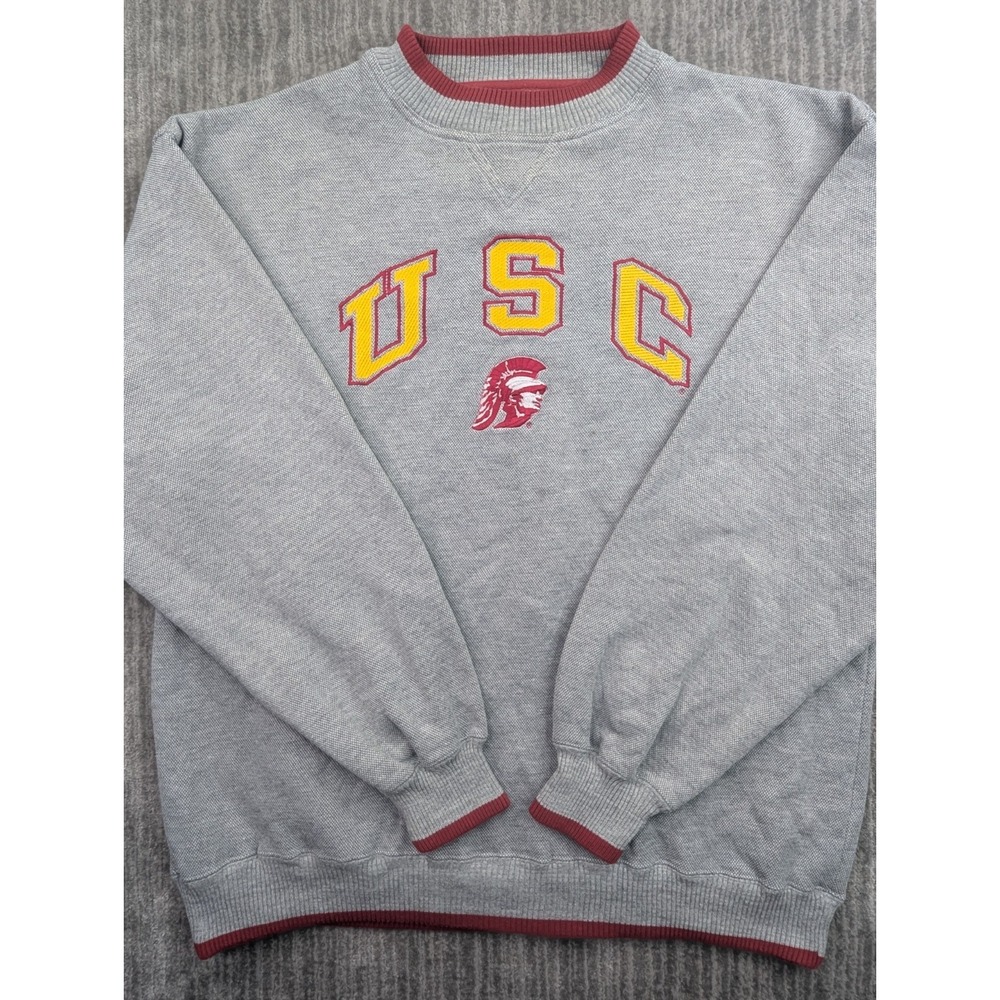 VTG USC Trojans Sweatshirt Large Crewneck University of Southern California NCAA
